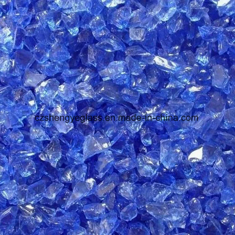 Best Quality Sky Blue Decoration Crystal Glass Chip