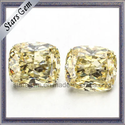 Cuscino color canarino diamante zirconi cubici